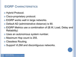ENHANCED IGRP (EIGRP) AND OPEN SHORTEST PATH FIRST (OSPF) | PPTX ...