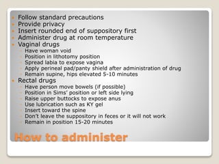 Suppository Application Day 3 Medication Aide | PPTX