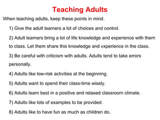 Warm-up Activities for Teaching Children in ESL Class