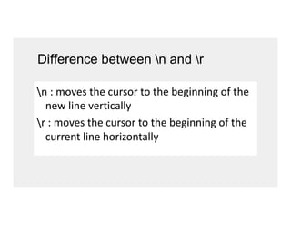 Difference between n and r
 