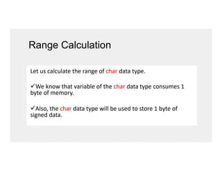 Range Calculation
 