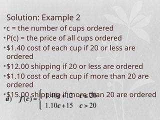 Mastering Piecewise Functions: Real-World Applications and Problem ...