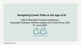 Navigating Career Paths in the Age of AI
OECD Disrupted Futures Conference
Associate Professor Deirdre Hughes & Dr Chris Percy (UK)
2nd June 2023
©CareerChat UK Ltd.
 
