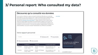 3/ Personal report: Who consulted my data?
 