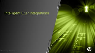 Intelligent ESP Integrations




Enterprise Security – HP Confidential
  22
 