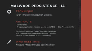 Malware Persistence | PDF