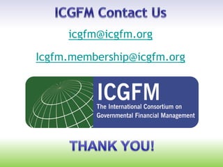 icgfm@icgfm.org
Icgfm.membership@icgfm.org
 