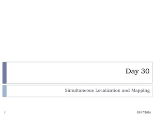 Simultaneous Localization and Mapping (SLAM) for autonomous robots | PPTX