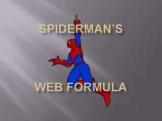 SPIDERMAN’S WEB FORMULA 