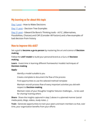 Day 31   decision-making skill