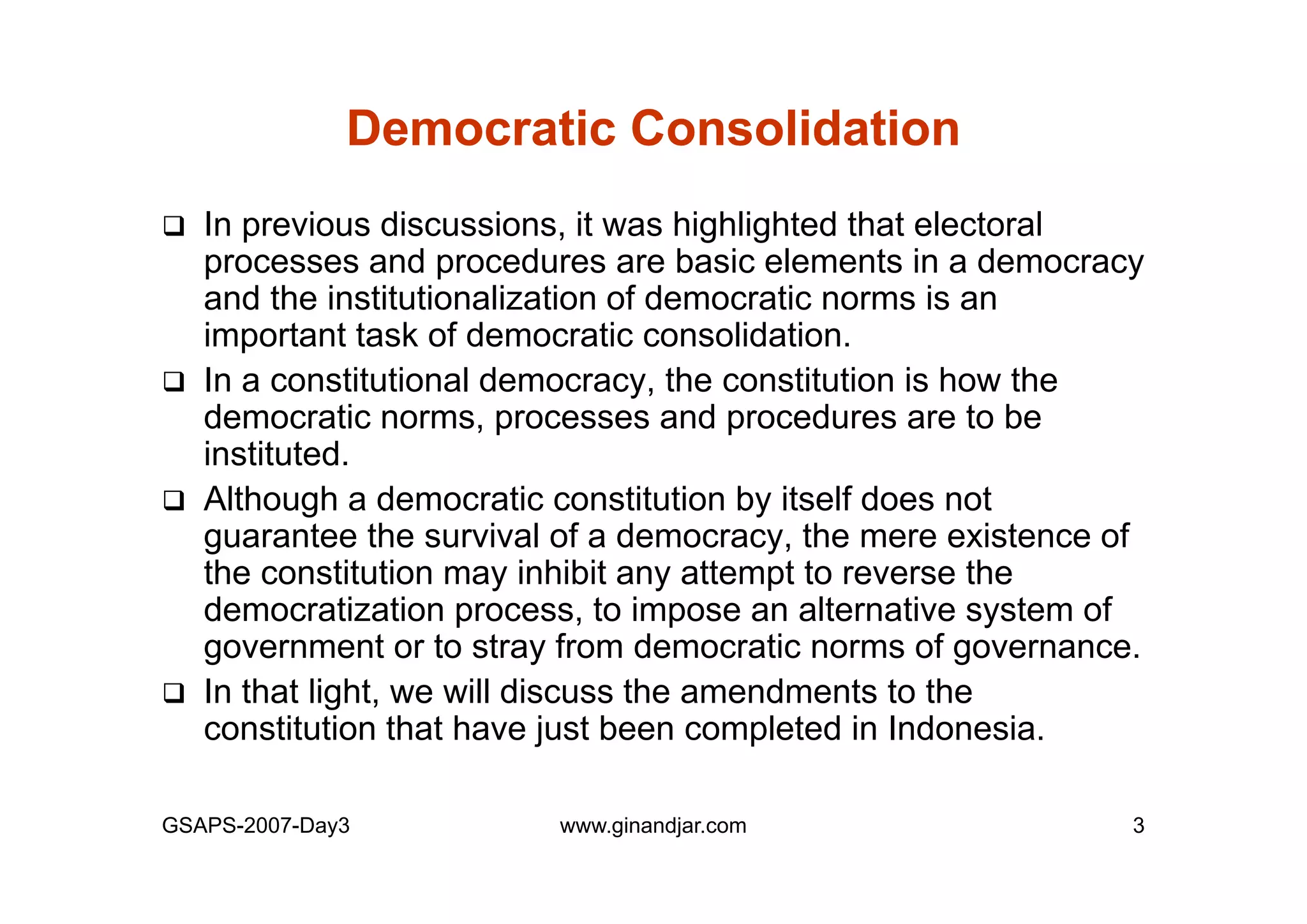 Day 3: Presentation of Individual Mid-term Paper