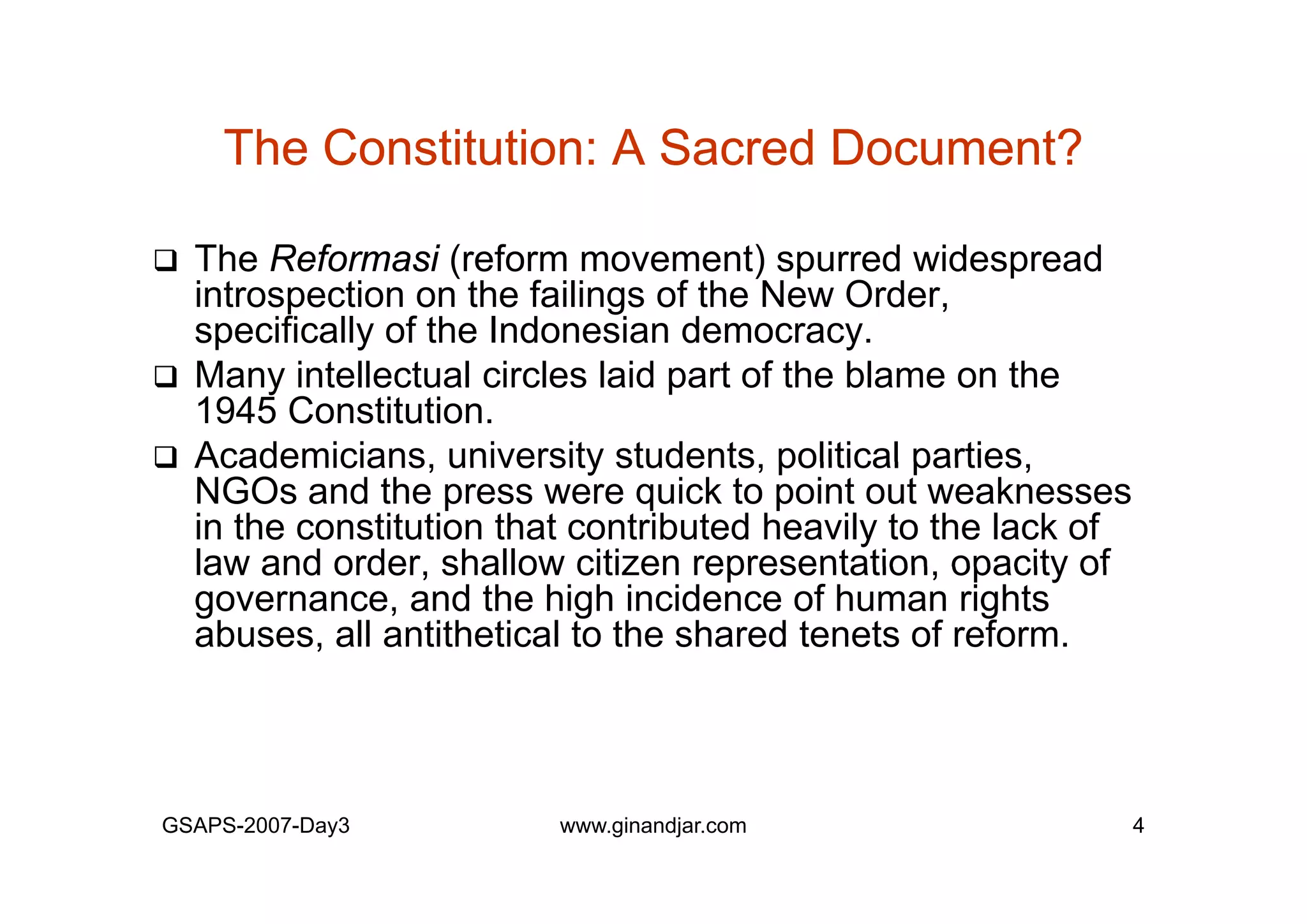 Day 3: Presentation of Individual Mid-term Paper