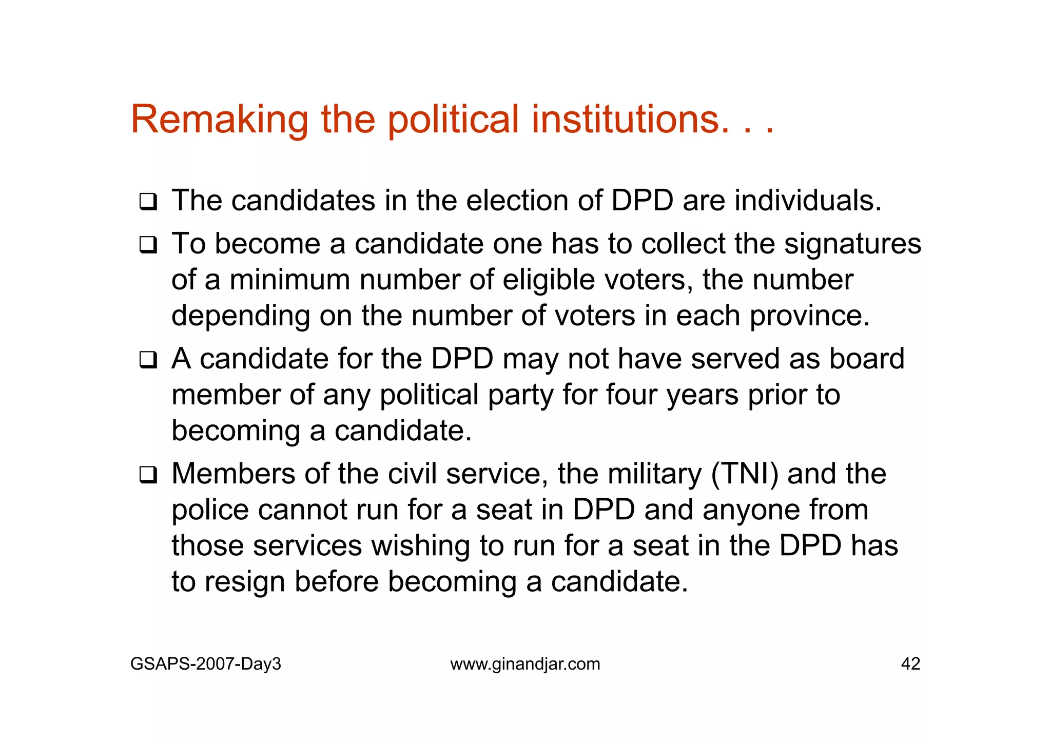 Day 3: Presentation of Individual Mid-term Paper