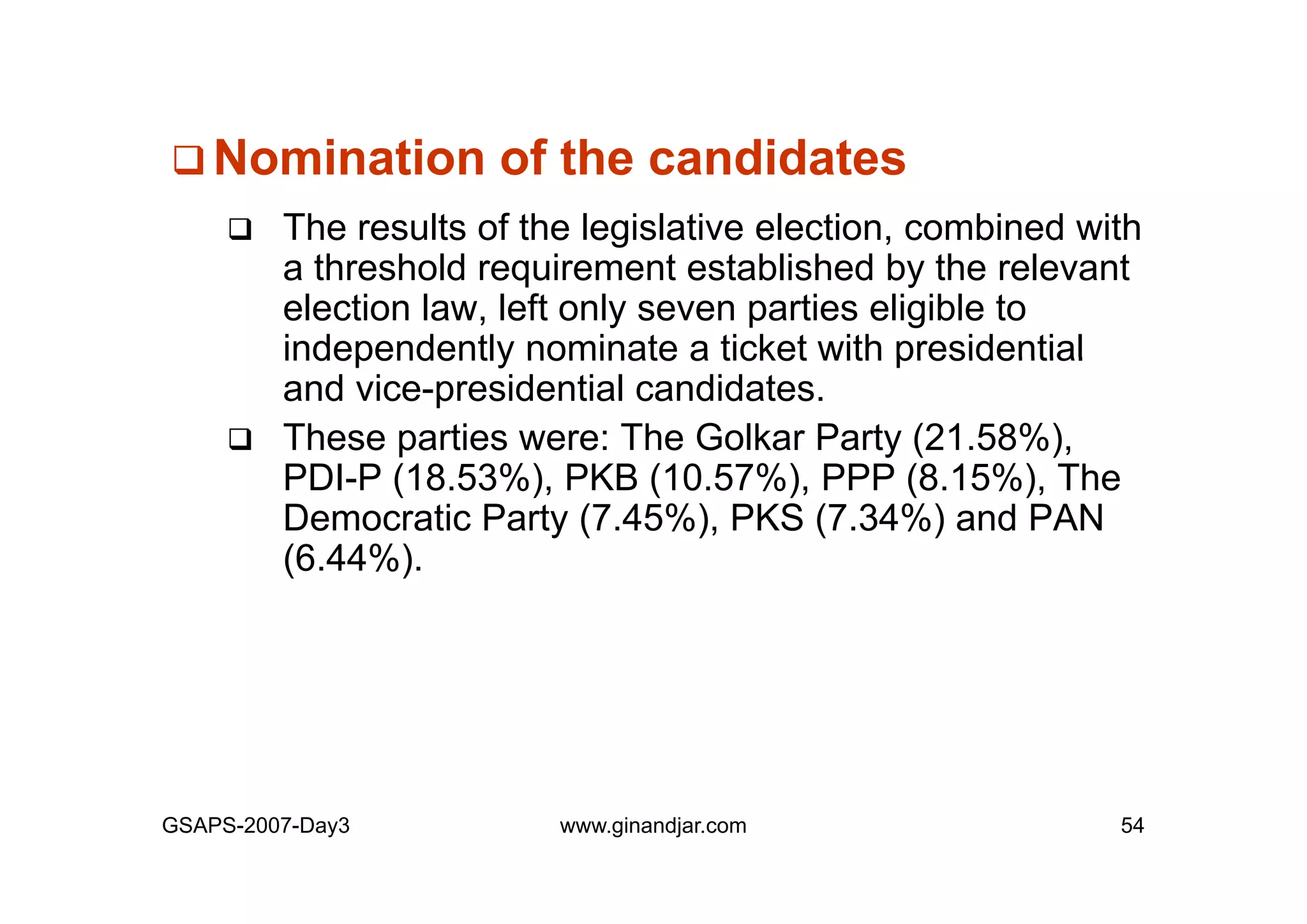 Day 3: Presentation of Individual Mid-term Paper