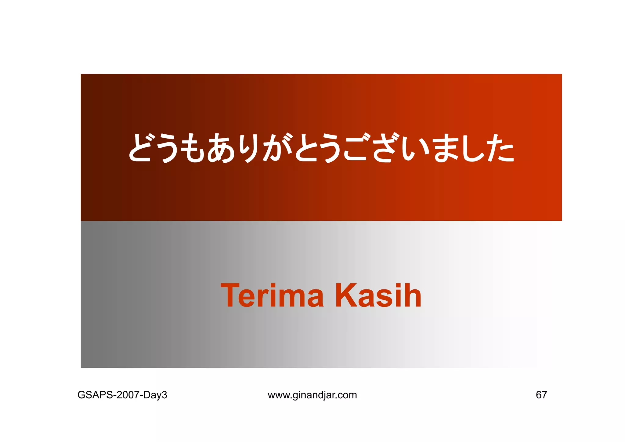 Day 3: Presentation of Individual Mid-term Paper