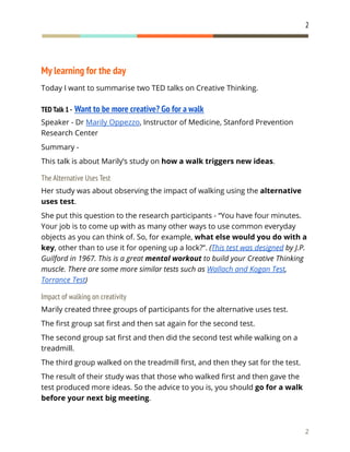 Day 33   creative thinking skill