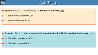 Day+34+Slides+-+Standard+ACLs - Kasamba David | PDF