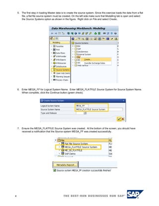 SAP BPC 10.1 NW Master Data loading | PDF