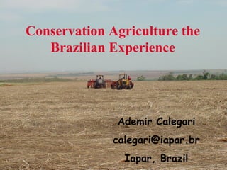 Ademir Calegari [email_address] Iapar, Brazil Conservation Agriculture the Brazilian Experience 