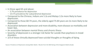 Depression in the Elderly - lecture series sw559 | PDF