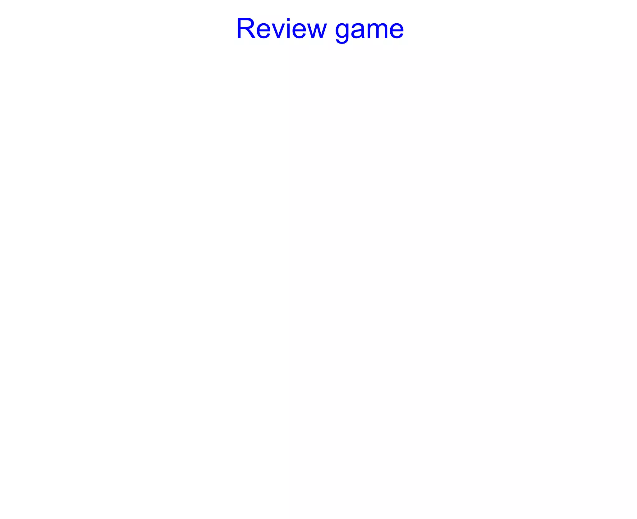 Review game