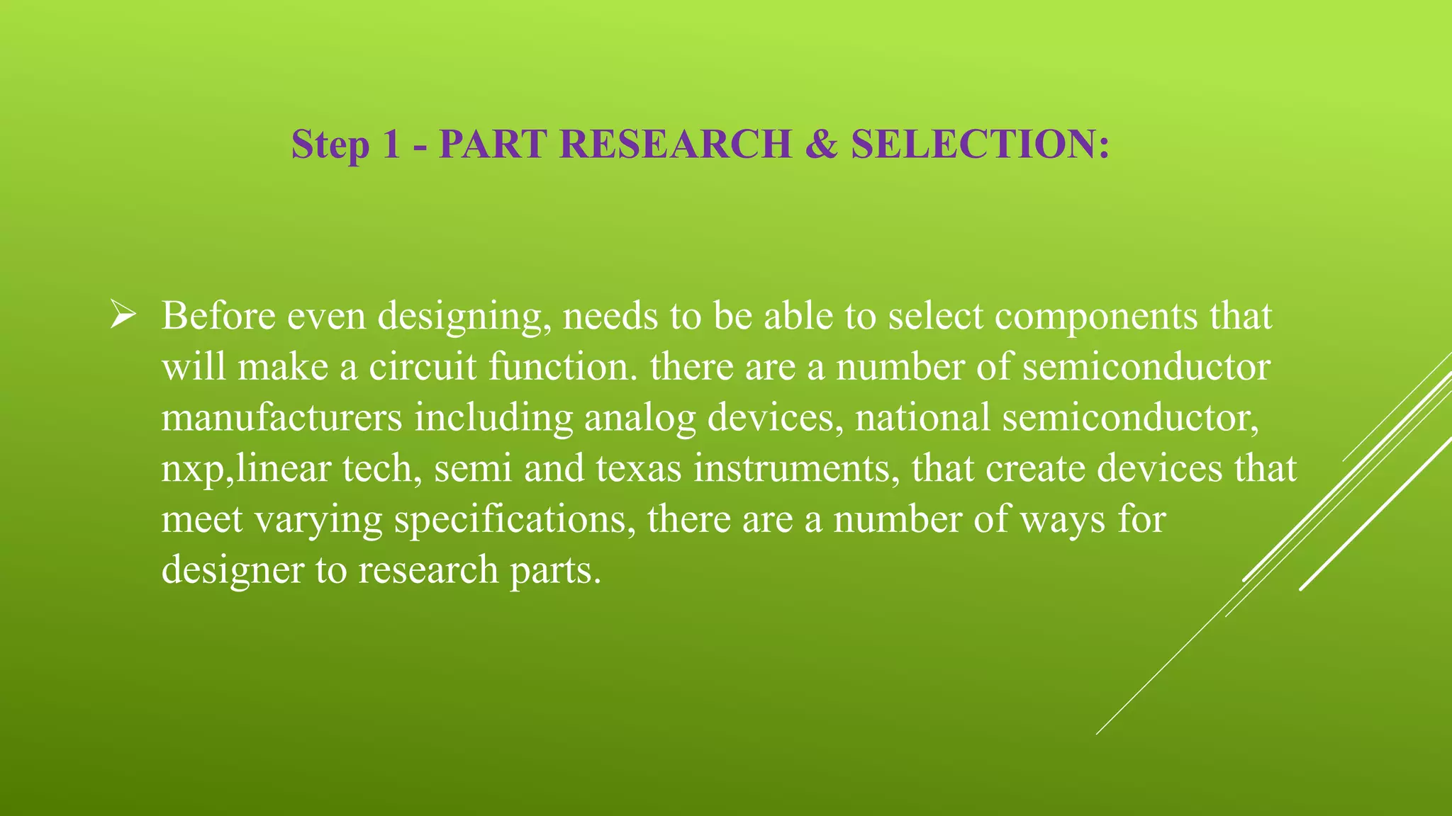 Flow of PCB Designing in the manufacturing process | PPTX