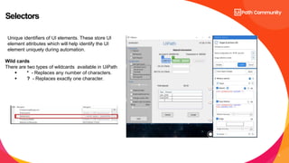 RPA Developer Kickstarter | Day 3: UI Automation and UiPath Selectors ...