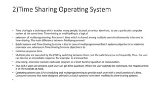 Comprehensive Overview of Operating Systems: Types, Functions, and ...
