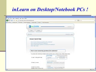 inLearn on Desktop/Notebook PCs !
 