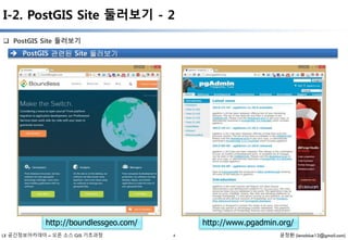LX 공간정보아카데미 PostGIS 강의자료 | PPTX