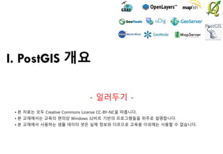 공간정보연구원 PostGIS 강의교재 | PPTX