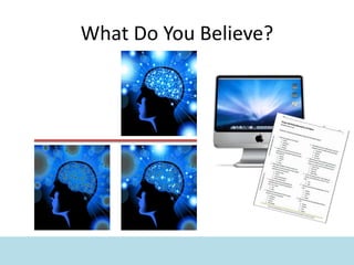 What Do You Believe?
 