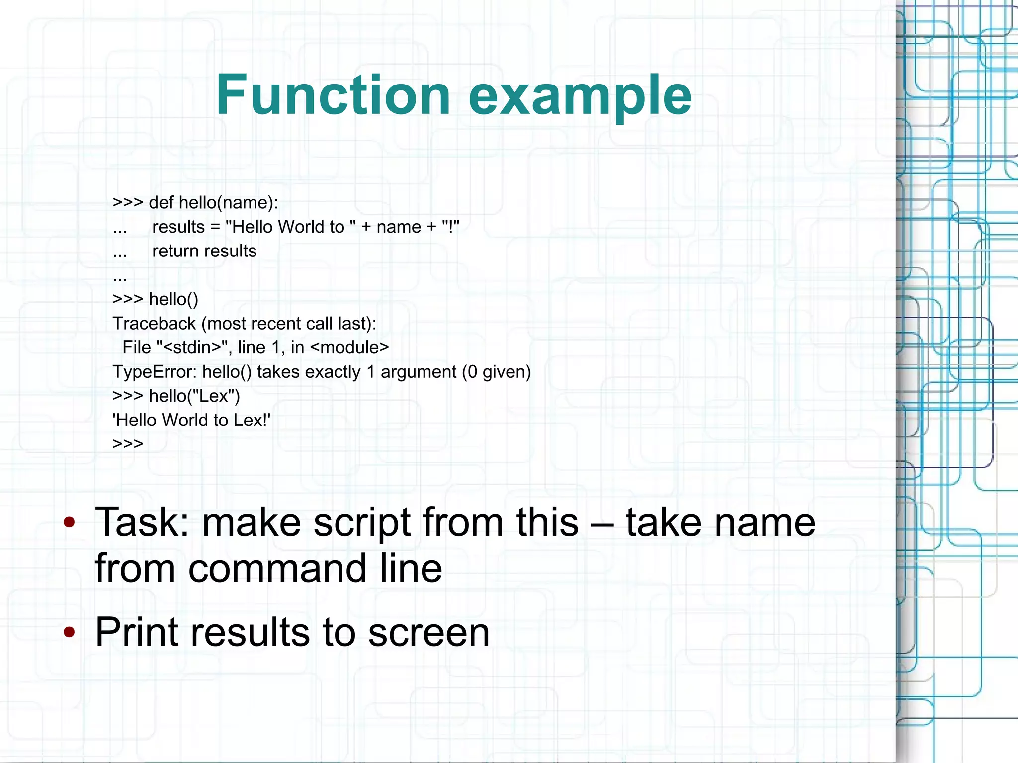 Functions and modules in python | PDF