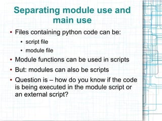 Functions and modules in python | PPT