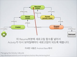 ProgressDialog.show(Context, “Title”, “Message”)를 이용해	

진행창을 표시합니다.

 