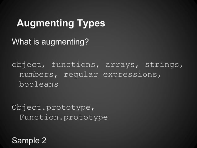 Javascript: The good parts for humans (part 4) | PPT