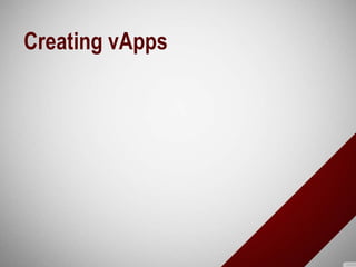 Creating vApps
 