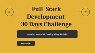 Mastering CSS Selectors and Positioning in Full Stack Development | PPTX