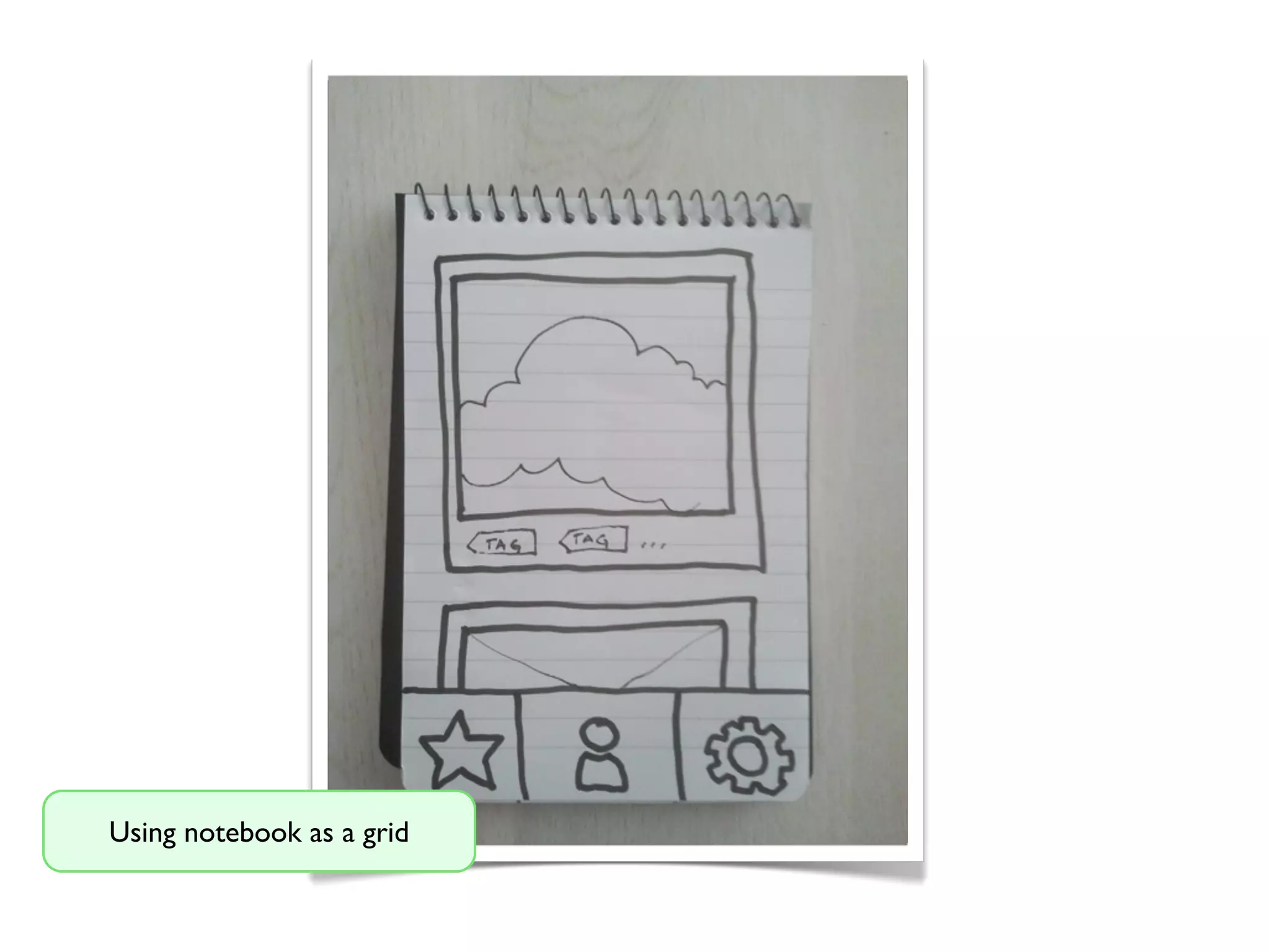 Using notebook as a grid
 