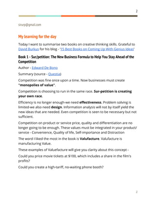 Day 43   creative thinking skill