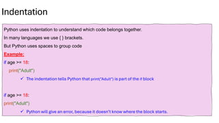 Conditional Statements and Loops in python | PDF