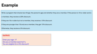 Conditional Statements and Loops in python | PDF