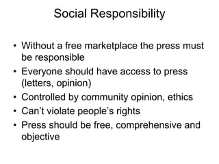 Rights And Responsibilities Of Journalists