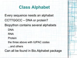 Biopython Code Biopython | ODP