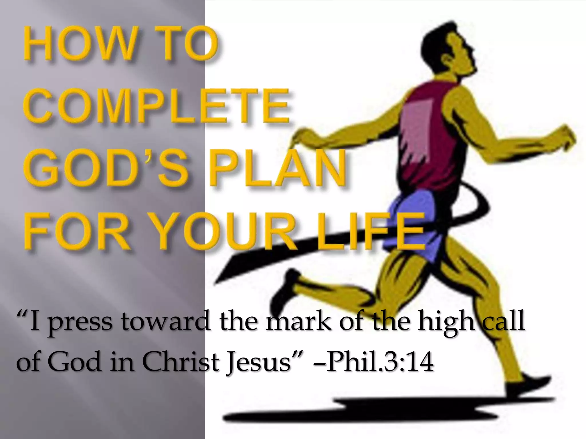 DAY 5 - HOW TO COMPLETE GOD’S PLAN FOR YOUR LIFE - 7 DAYS OF WORSHIP ...