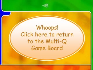 Whoops!
Click here to return
to the Multi-Q
Game Board
 