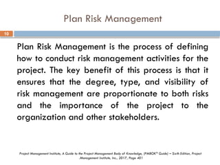 Why Plan Risk Day 5, 6 _ 7 - Project Risk Management.pptx