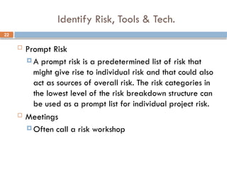 Day 5, 6 _ 7 - Project Risk Management.pptx