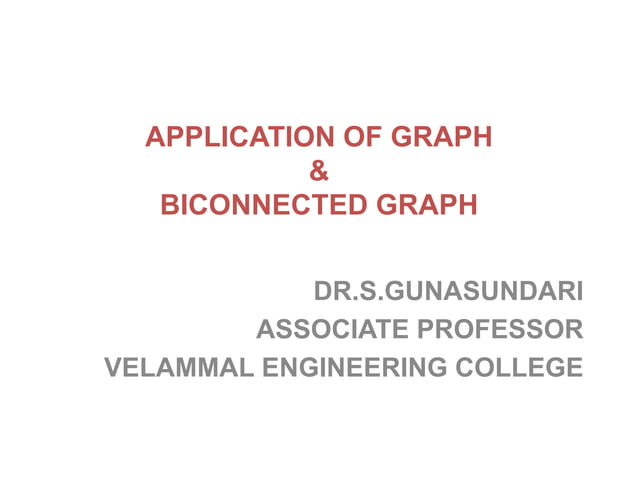 Day 5 application of graph ,biconnectivity fdp on ds | PDF