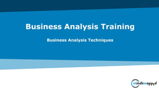 Page 1Classification: Restricted
Business Analysis Training
Business Analysis Techniques
 
